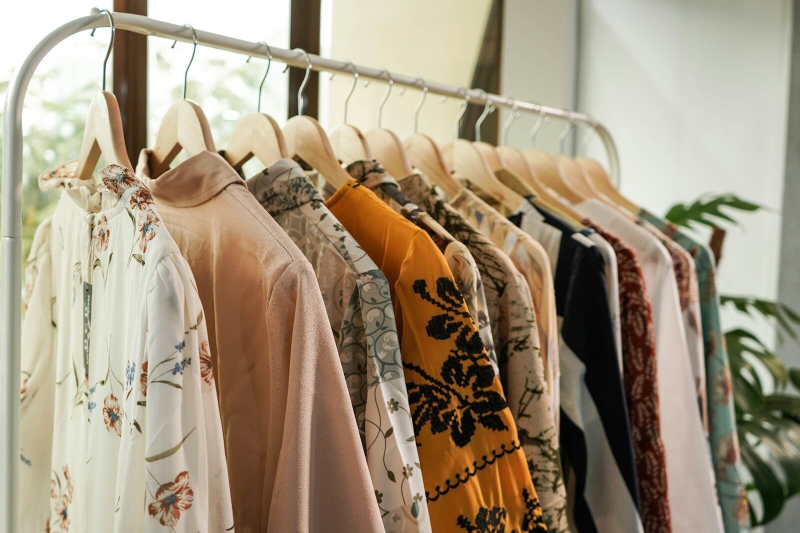 Sustainable clothing rack for Zurich slow fashion and conscious shopping guide