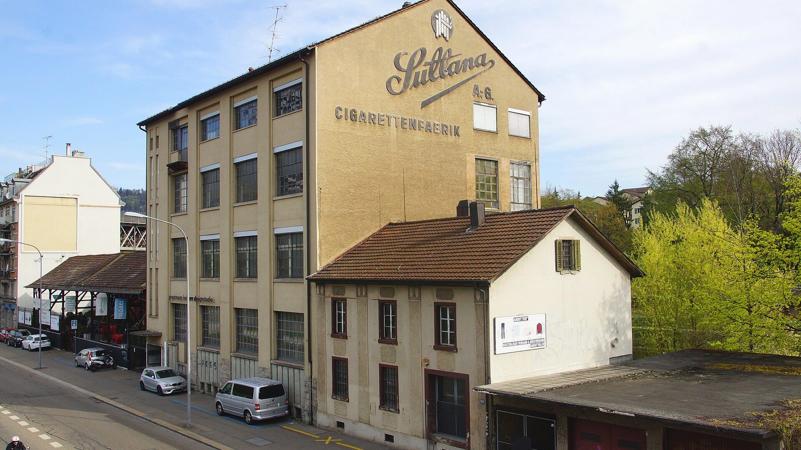 Former Sullana cigarette factory on Sihlquai in Zurich Kreis 5, the district around Planet5 Events